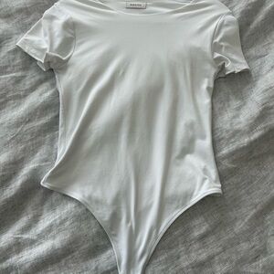 Babaton White Bodysuit